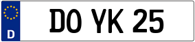 Trailer License Plate